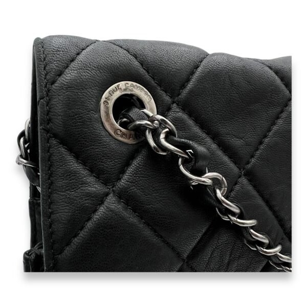 2.55 Document Large Black Shoulder Bag in Lambskin, Brushed Silver hardware - Image 7