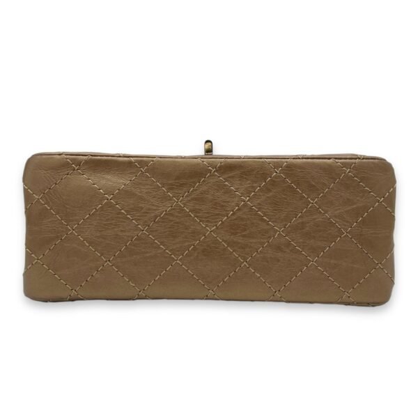 2.55 Reissue Chain Flap Small Gold Shoulder Bag in Calfskin, Ruthenium hardware - Image 5