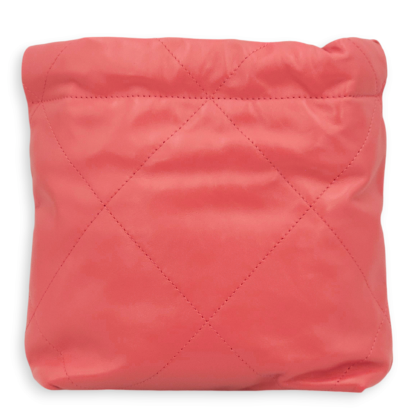 22 Mini Pink Tote Bag in Calfskin, Palladium hardware - Image 2