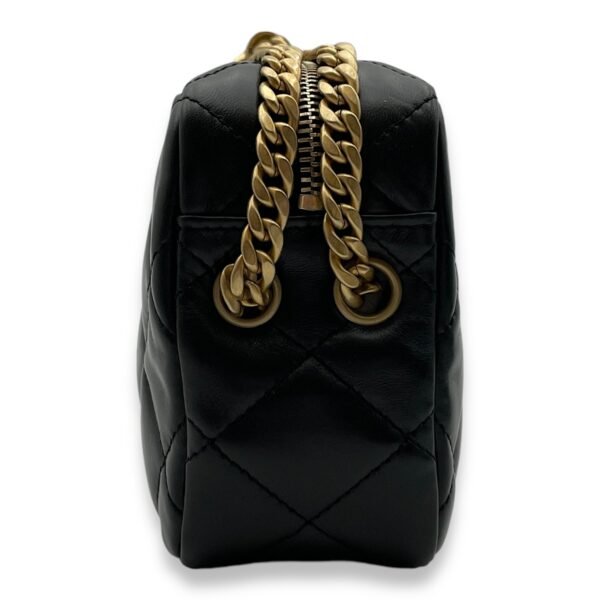 All Slide Camera Black Crossbody Bag in Lambskin, Gold hardware - Image 3