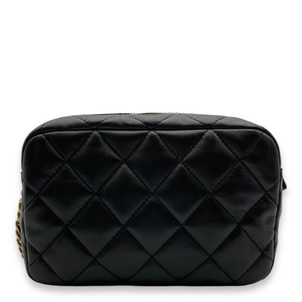 All Slide Camera Black Crossbody Bag in Lambskin, Gold hardware - Image 2