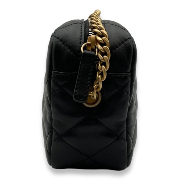 All Slide Camera Black Crossbody Bag in Lambskin, Gold hardware - Image 3