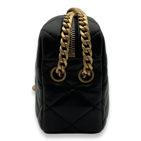 All Slide Camera Black Crossbody Bag in Lambskin, Gold hardware - Image 4