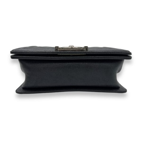 Boy Crossbody Bag Black in Caviar Leather, Ruthenium hardware - Image 5