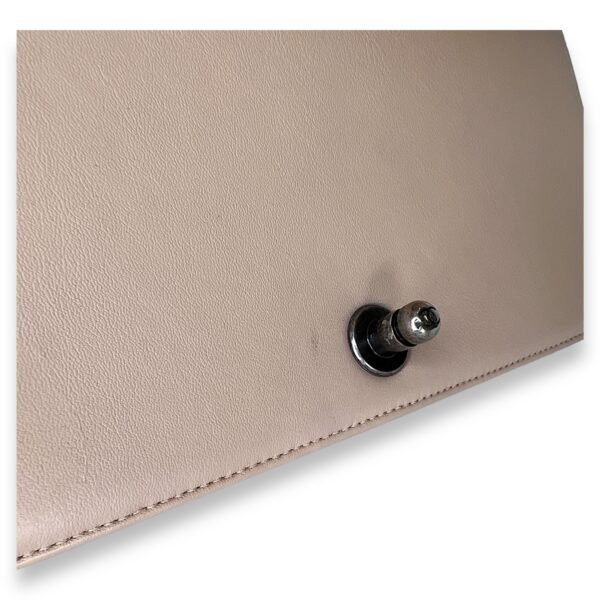 Boy Crossbody Bag Medium Beige in Calfskin , Ruthenium Hardware - Image 10