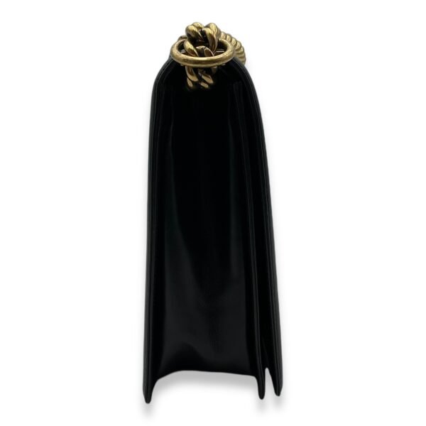 Boy Large Black Shoulder Bag in Calfskin, Gold hardware - Image 4