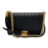 Boy Medium Black Shoulder Bag in Lambskin, Gold hardware - Image 10