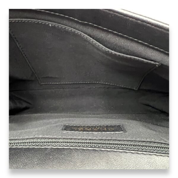Boy Medium Black Shoulder Bag in Lambskin, Gold hardware - Image 12