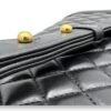 Boy Medium Black Shoulder Bag in Lambskin, Gold hardware - Image 8