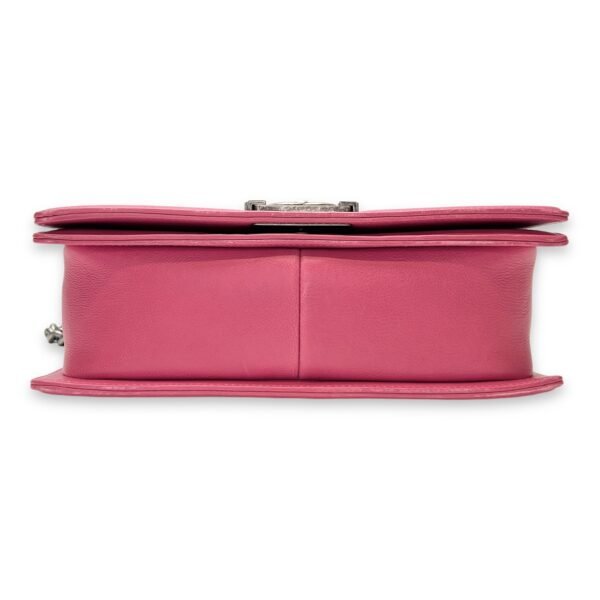 Boy Medium Pink Shoulder Bag in Calfskin,  hardware - Image 5