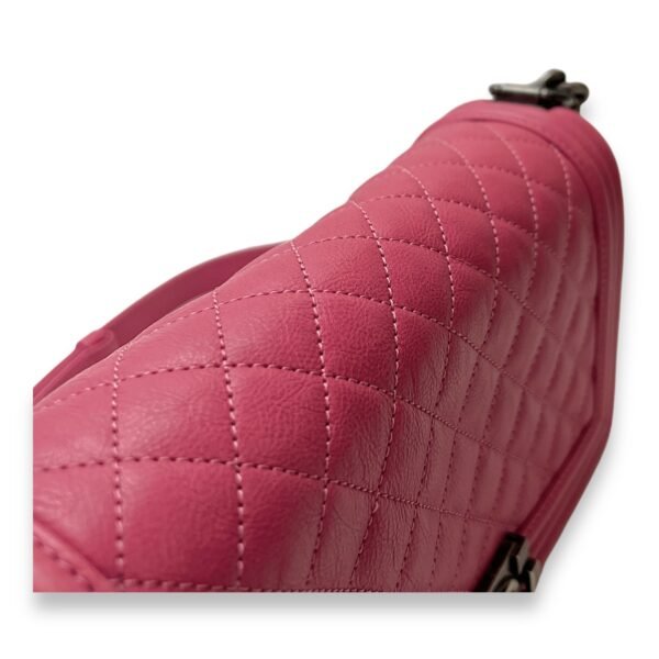 Boy Medium Pink Shoulder Bag in Calfskin,  hardware - Image 8