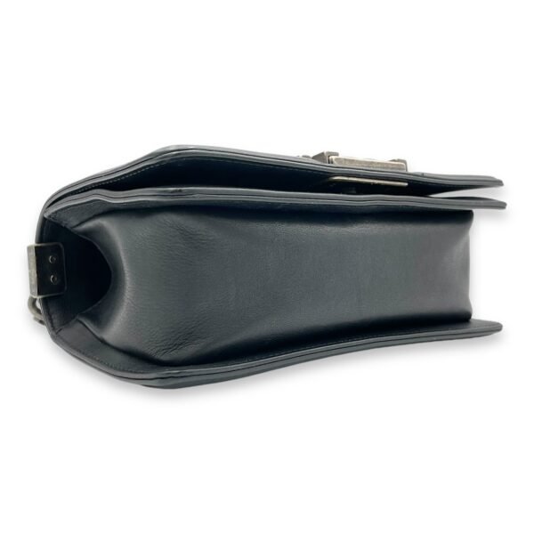 Boy Shoulder Bag Small Black in Calfskin, Ruthenium hardware - Image 5
