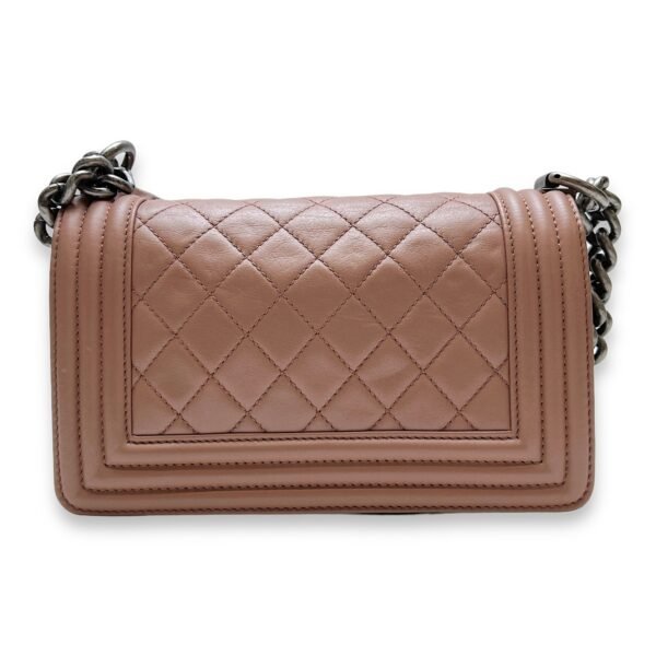 Boy Small Shoulder bag in Calfskin, Ruthenium Hardware - Image 2