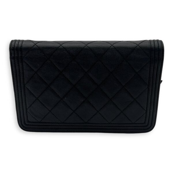 Boy Wallet On Chain Black in Caviar Leather, Gold hardware - Image 2