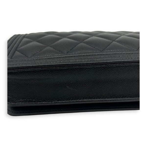 Boy Wallet On Chain Black in Caviar Leather, Gold hardware - Image 14