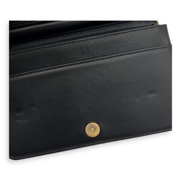 Boy Wallet On Chain Black in Caviar Leather, Gold hardware - Image 7