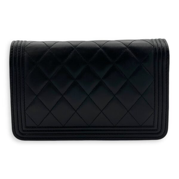 Boy Wallet On Chain Black in Lambskin, Gold hardware - Image 2