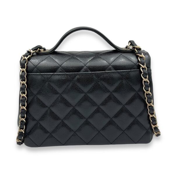 Business Affinity Medium Top handle bag in Caviar leather, Gold Hardware - Image 2