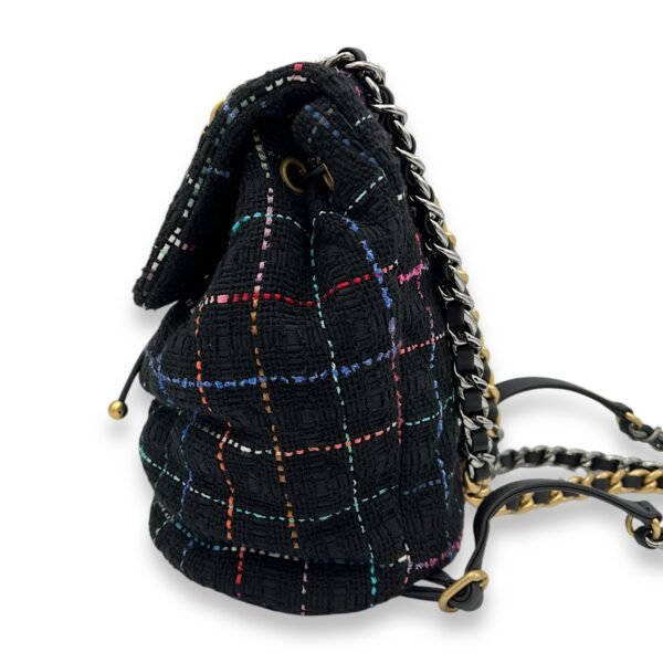 C19 Backpack Black in Tweed, Mixed hardware - Image 4