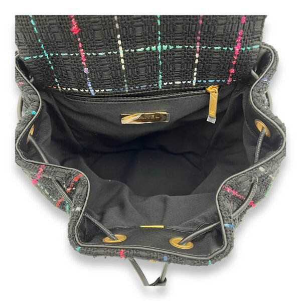 C19 Backpack Black in Tweed, Mixed hardware - Image 6