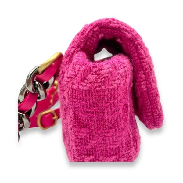 C19 Belt Bag Pink in Tweed, Mixed hardware - Image 8
