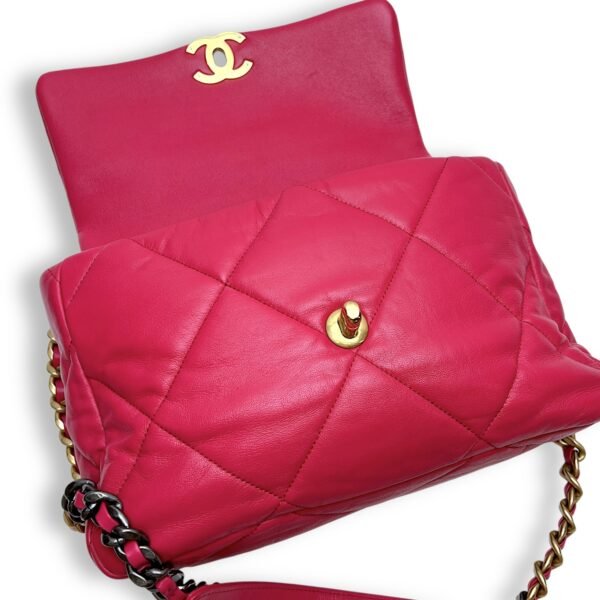 C19 Large Shoulder bag in Lambskin, Mixed Hardware - Image 10