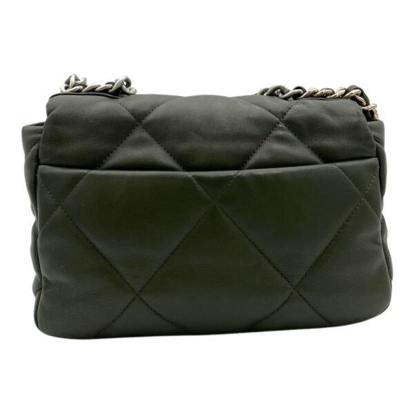 C19 Shoulder Bag Small Green in Lambskin, Mixed hardware - Image 4