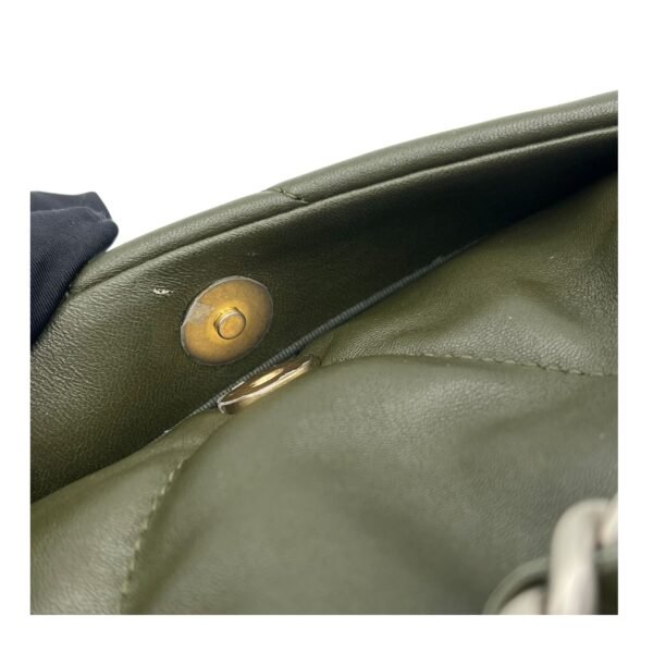 C19 Shoulder Bag Small Green in Lambskin, Mixed hardware - Image 7