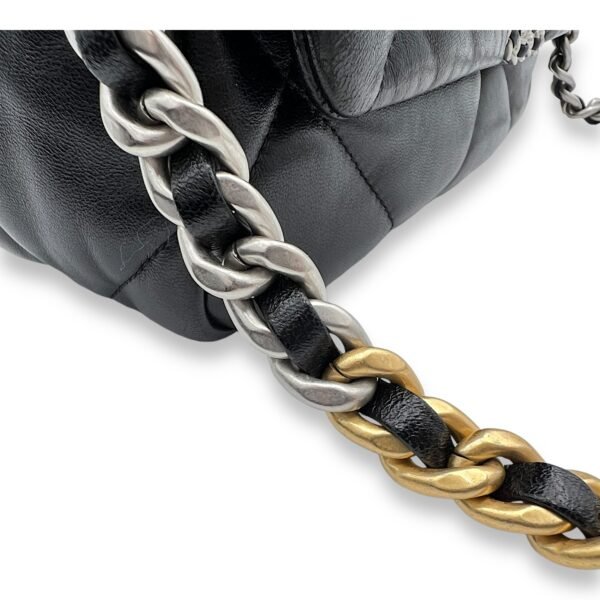 C19 Small Black Shoulder Bag in Lambskin, Lacquered Metal hardware - Image 12