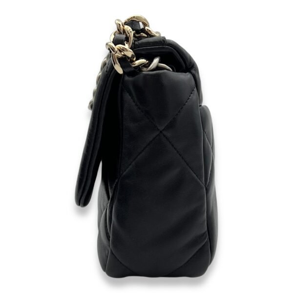 C19 Small Black Shoulder Bag in Lambskin, Lacquered Metal hardware - Image 3