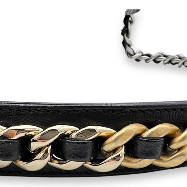 C19 Small Black Shoulder Bag in Lambskin, Lacquered Metal hardware - Image 9