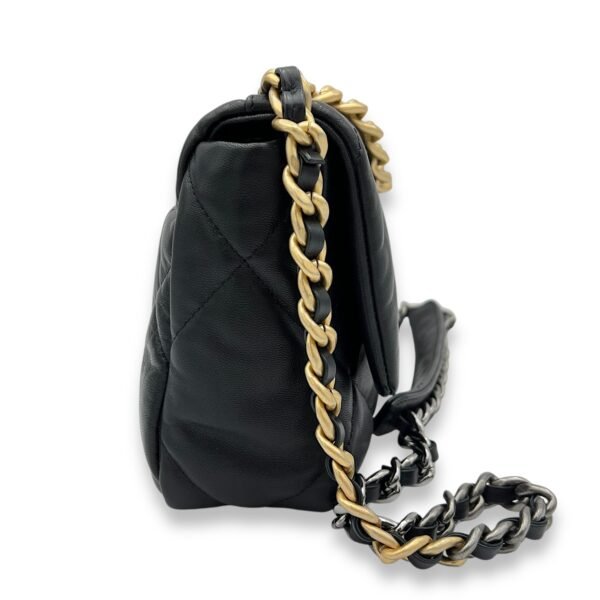 C19 Small Black Shoulder Bag in Lambskin, Mixed hardware - Image 3