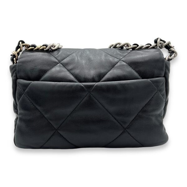 C19 Small Black Shoulder Bag in Lambskin, Silver hardware - Image 2