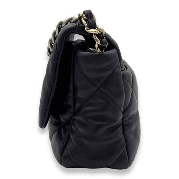 C19 Small Black Shoulder Bag in Lambskin, Silver hardware - Image 3