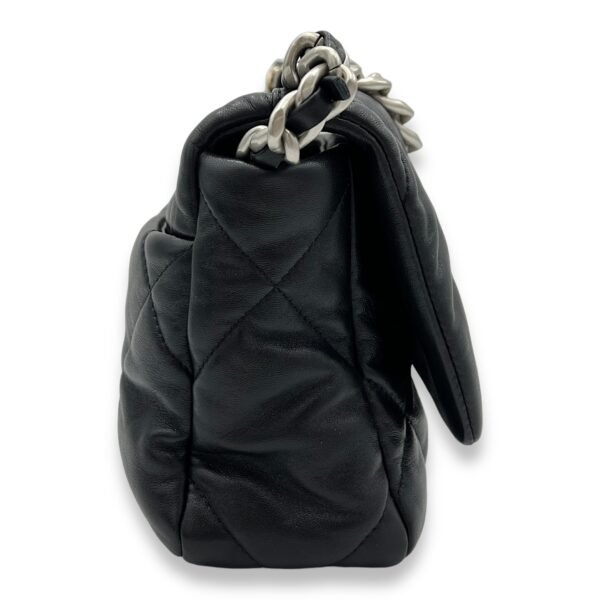 C19 Small Black Shoulder Bag in Lambskin, Silver hardware - Image 4