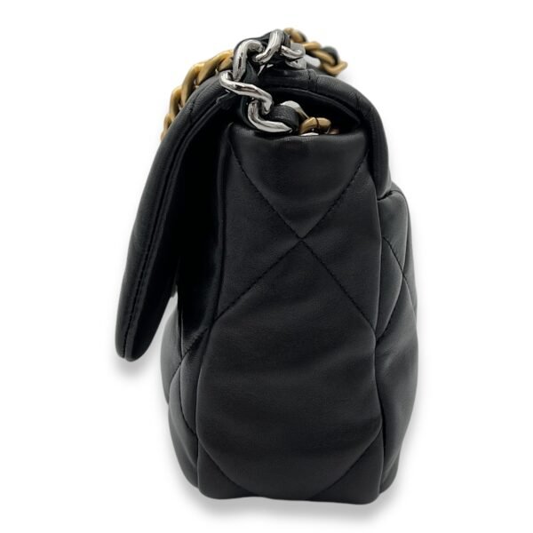 C19 Small Black Top Handle Bag in Lambskin, Mixed hardware - Image 4
