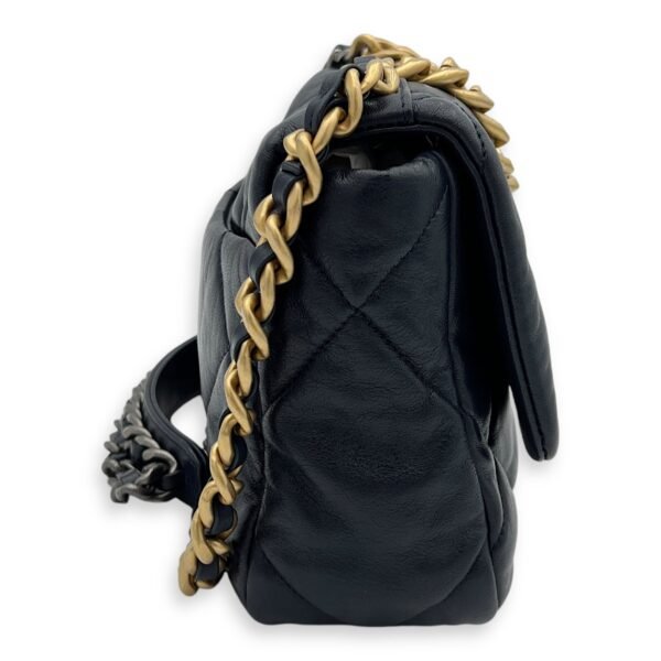 C19 Small Blue Shoulder Bag in Lambskin, Mixed hardware - Image 3