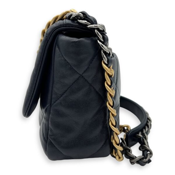C19 Small Blue Shoulder Bag in Lambskin, Mixed hardware - Image 4