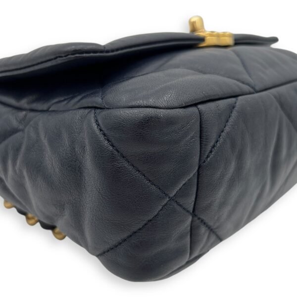 C19 Small Blue Shoulder Bag in Lambskin, Mixed hardware - Image 8