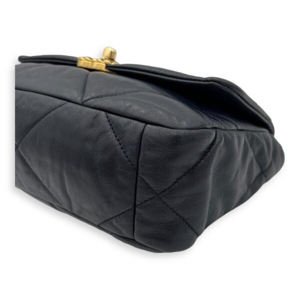 C19 Small Blue Shoulder Bag in Lambskin, Mixed hardware - Image 9