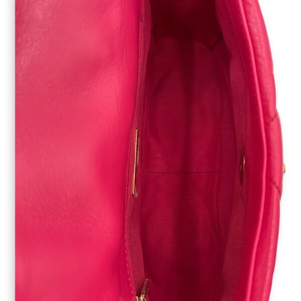 C19 Small Pink Crossbody Bag in Goat Leather, Mixed hardware - Image 10