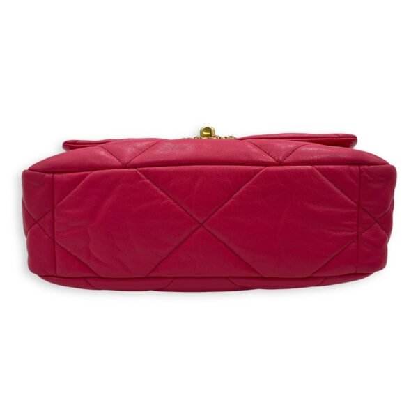 C19 Small Pink Crossbody Bag in Goat Leather, Mixed hardware - Image 5