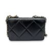 C19 Wallet On Chain Black in Lambskin, Silver hardware - Image 2