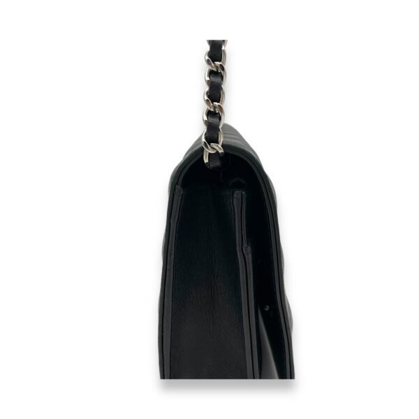 CC Black Wallet On Chain in Lambskin, Silver hardware - Image 8