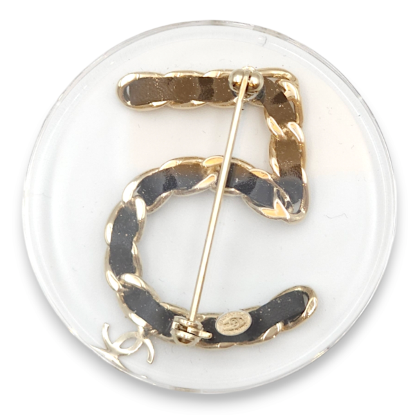 CC No. 5 Black Costume Jewellery in Lambskin, Gold hardware - Image 2
