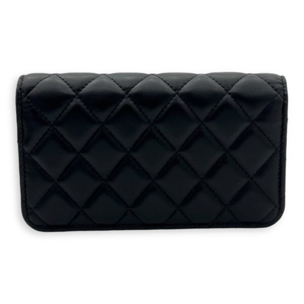 CC Phone Black Wallet On Chain in Lambskin, Gold hardware - Image 2