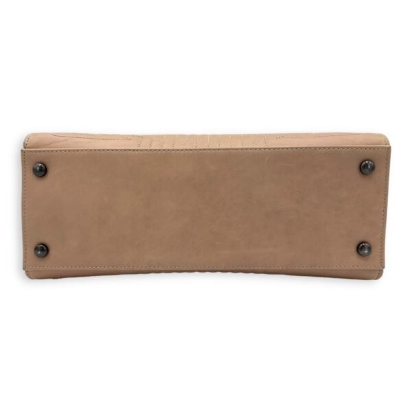 CC Quilted Beige Tote Bag in Calfskin, Ruthenium hardware - Image 5