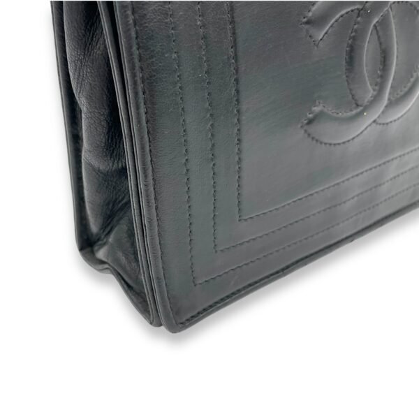 CC Shoulder Bag Black in Calfskin, Gold hardware - Image 10