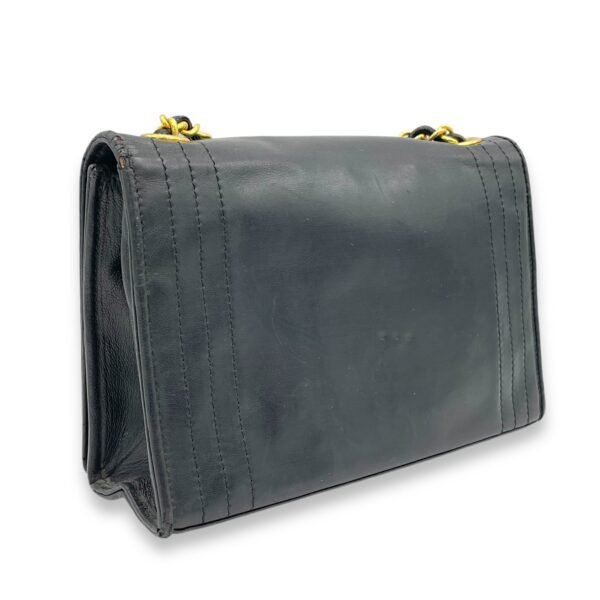 CC Shoulder Bag Black in Calfskin, Gold hardware - Image 4