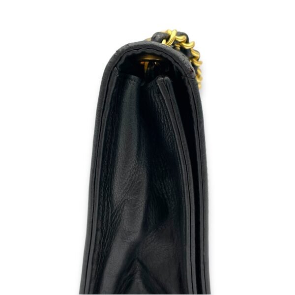 CC Shoulder Bag Black in Calfskin, Gold hardware - Image 8